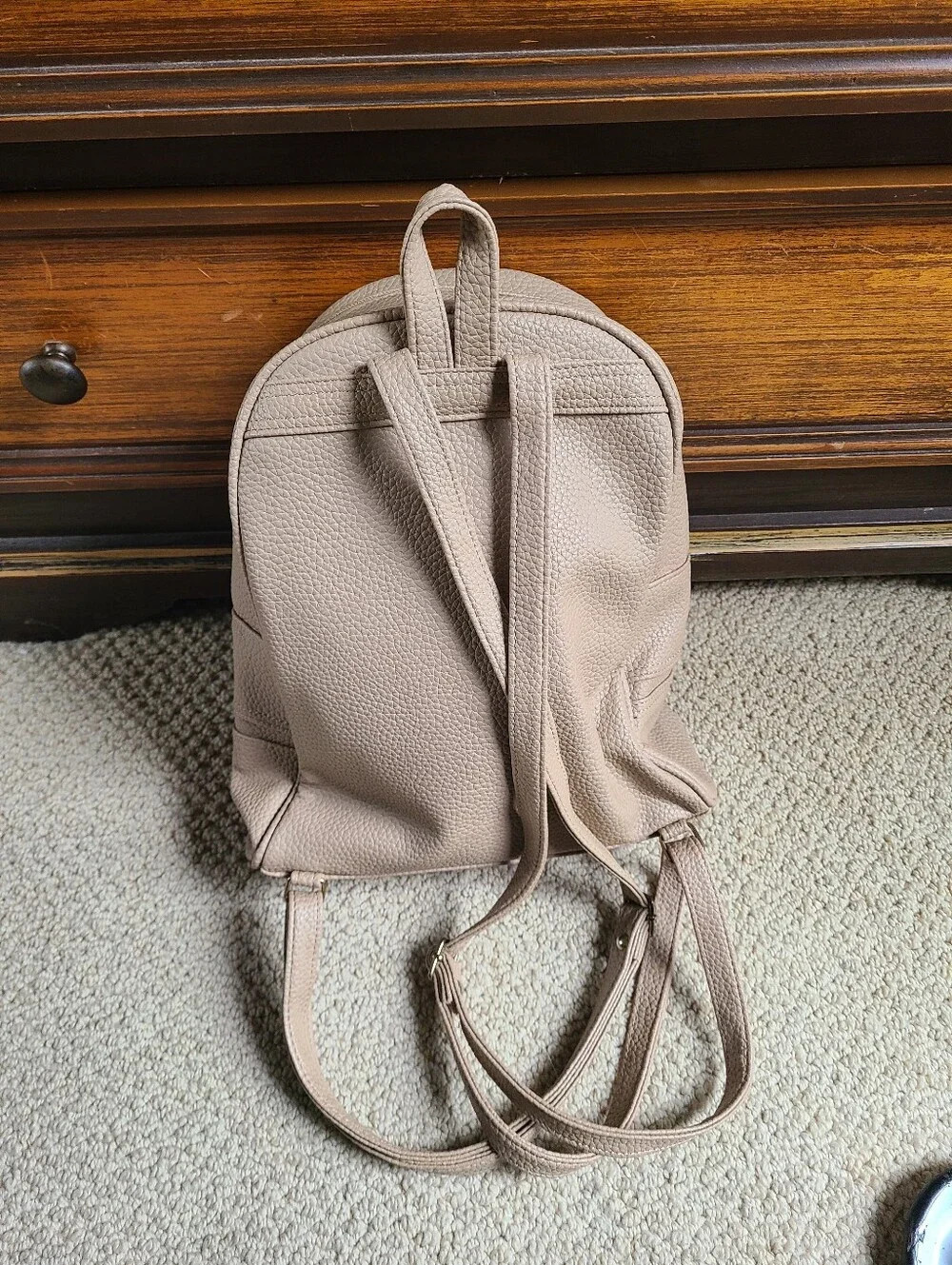 COPI Beige Scotch quilted small backpack